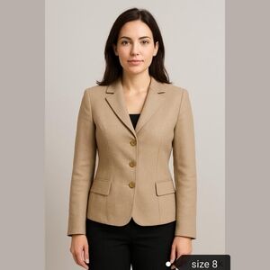 Magda Rose Beige blazer jacket sz 8 NWOT